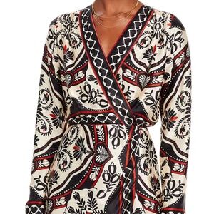 Farm Rio Passion Wrap Mini Dress Size Large